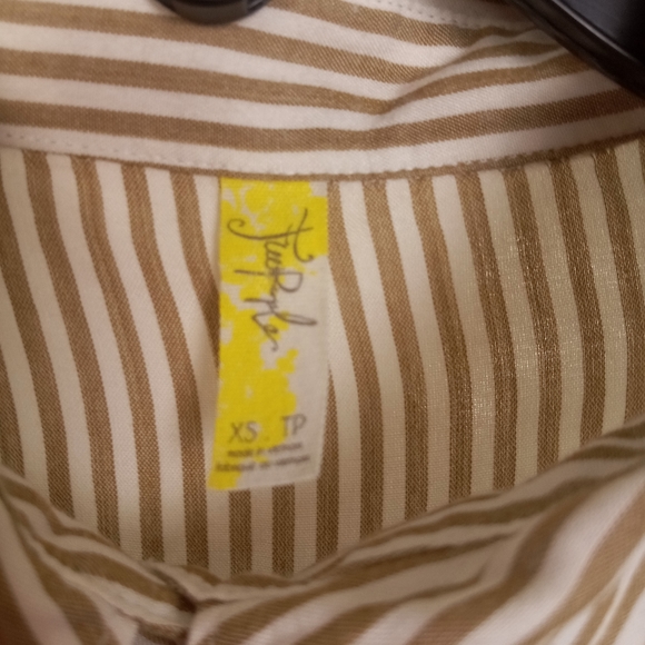 Free People Cape Town Oxford Stripe Button Down - Picture 3 of 4